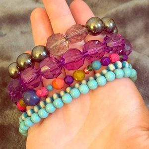 Mix and match beaded bracelets